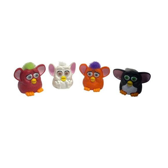 Set Of 4 Vintage Furby McDonalds Happy Meal Toys Figurines 1998 - Picture 1 of 5